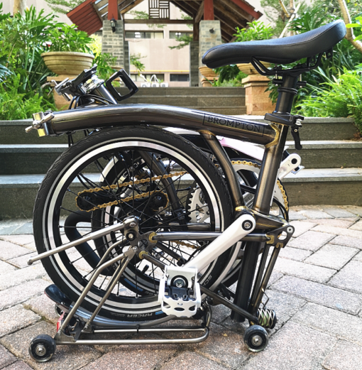 Suncord Titanium bike stand for Brompton - Image 2