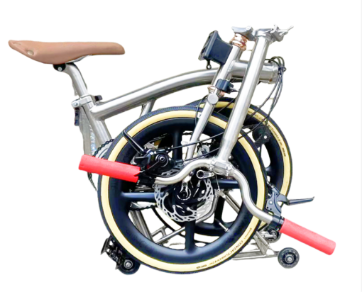 Suncord Titanium alloy disc brake front and rear forks + four-Spoke wheel disc for Brompton - Image 5