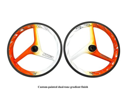 Suncord 349 full carbon Three-Spoke wheel for Brompton Bicycle - Image 3
