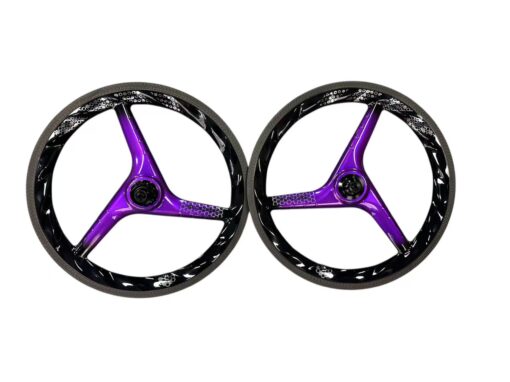 Suncord 349 full carbon Tri-Spoke wheel for Brompton Bicycle - Image 6