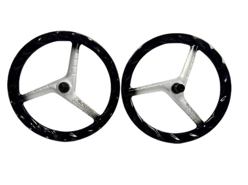 Suncord 451 full carbon Tri-Spoke wheel for Brompton GLINE Bicycle DISC - Image 5