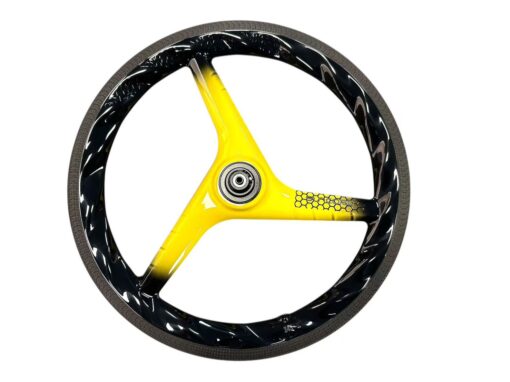 Suncord 451 full carbon Tri-Spoke wheel for Brompton GLINE Bicycle DISC - Image 2