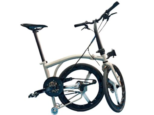 Suncord 451 full carbon Tri-Spoke wheel for Brompton GLINE Bicycle DISC - Image 7