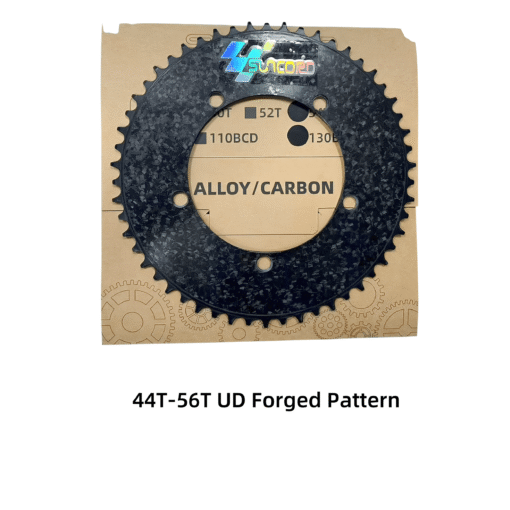 Suncord Carbon Fiber Molded Composite Narrow-Wide Chainring 130BCD for Brompton - Image 6