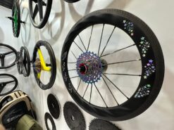 Alternative view of Suncord 349/35 carbon spoke rim brake wheelset for Brompton Bicycle